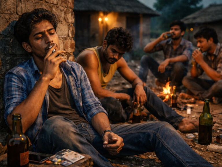 नशे की जकड़ में गाँव की जवानी